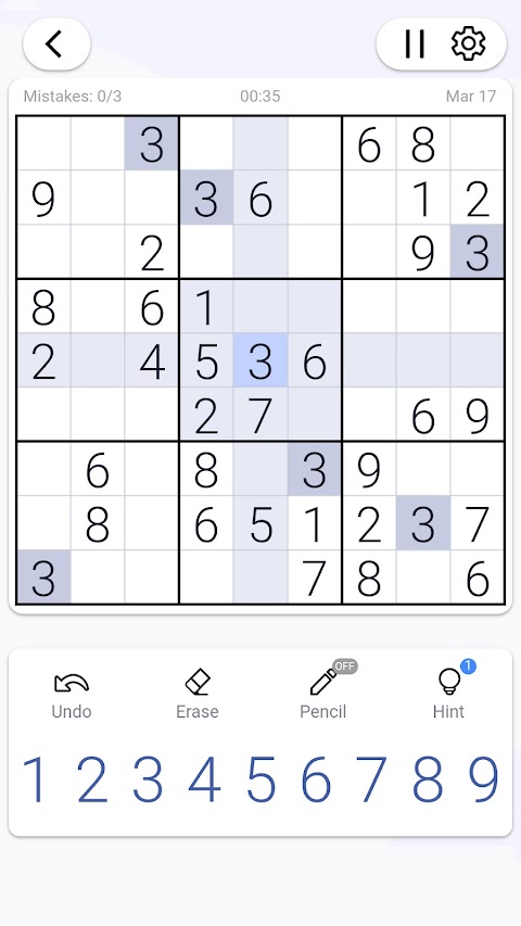 Sudoku - Classic Sudoku Puzzleのおすすめ画像3