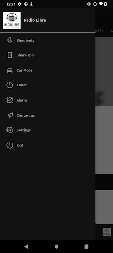 Android application Radio Libre screenshort