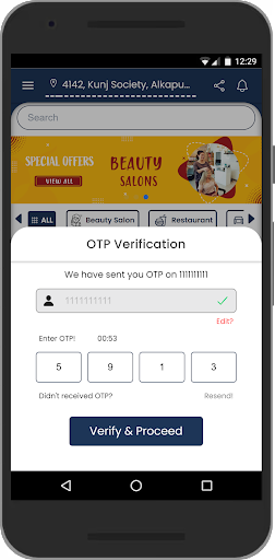 whizzQ - Realtime Booking App Screen 2