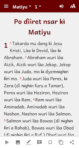 Mwaghavul Bible Screen 2