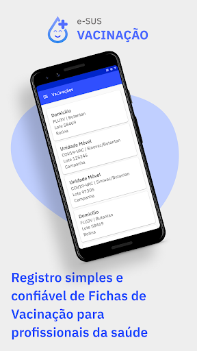 Android application e-SUS Vacinação screenshort