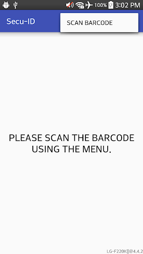 Secu-ID Screen 2