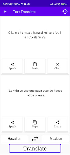 Hawaiian To Mexican Translator Screen 2