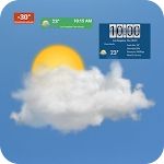 Cover Image of Download Weather forecast & transparent clock widget 3.5.3w APK