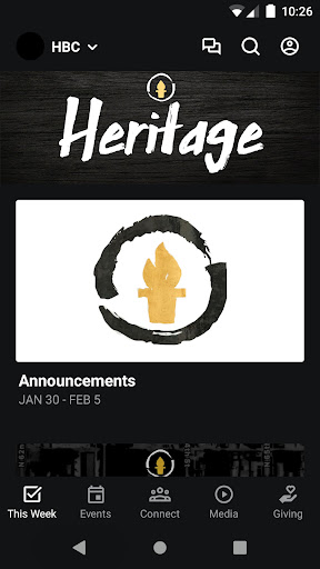 Android application Heritage Bible Lincoln, NE screenshort