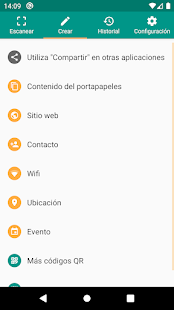 Lector de códigos QR y barras (español) Screenshot
