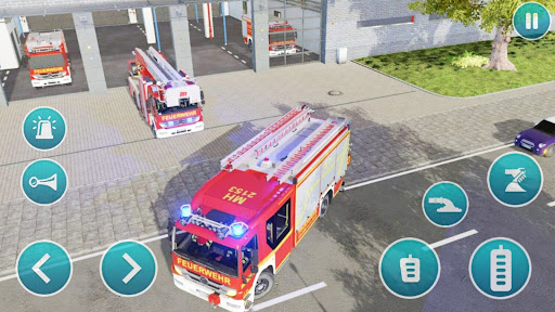 Android application Emergency Police Fire Truck 3d screenshort