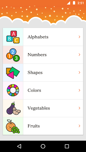 Android application HappyGee - Preschool Learning screenshort