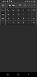 LPCalc: Simplex Method Calc 7