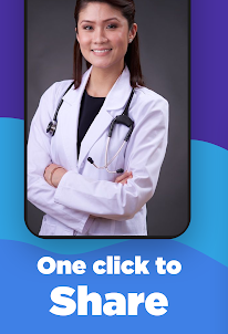 Female Doctor Photo Suit
