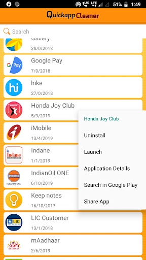 Quickapp Cleaner Screen 2