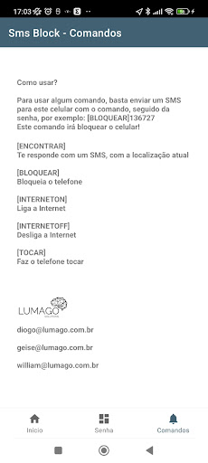 SMS BLOCK Screen 2