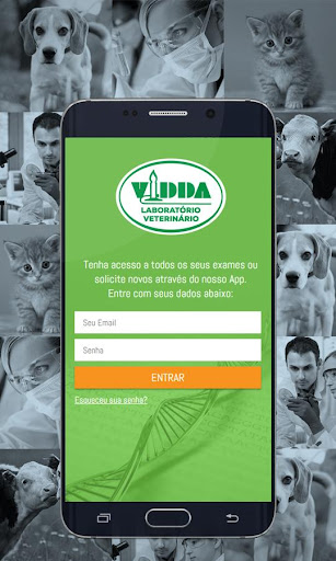Android application Laboratório Vidda screenshort