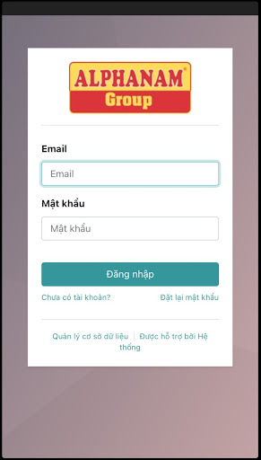 Android application CRM ALPHANAM screenshort