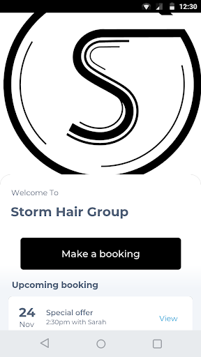 Android application Storm Hair Group screenshort
