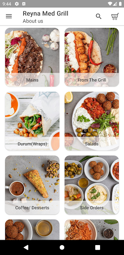 Android application Reyna Mediterranean Grill screenshort