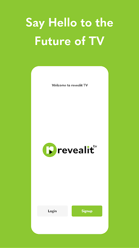 Android application revealit TV screenshort