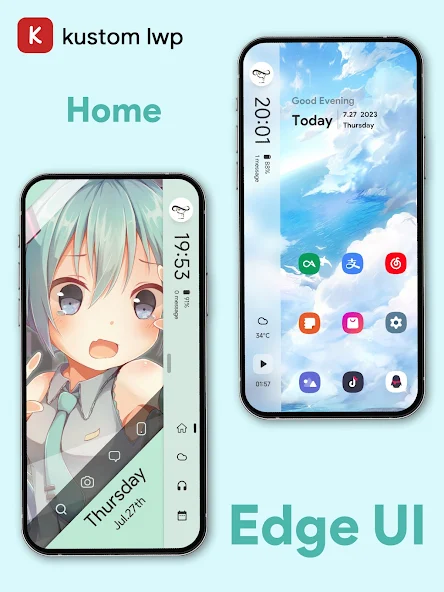 Download Edge UI For KLWP APK