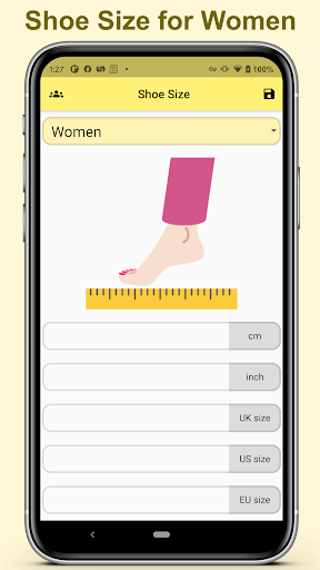 Shoe Size Screen 2