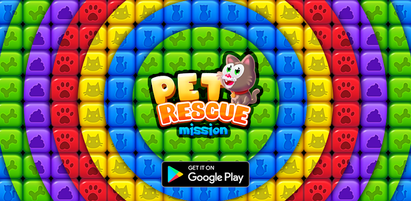 Pet Rescue Mission - Blast Toy Cubes and Save Pets