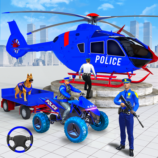Police Dog ATV Transport Games
