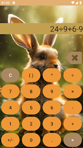 Rabbit Themed Calculator
