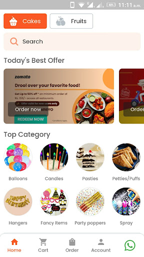 Android application Hala Foods screenshort