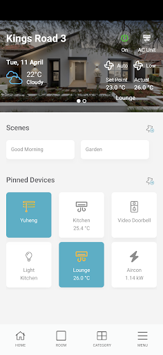 iZone Home Screen 2