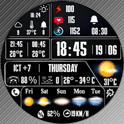 N-SPORT750 DigitalWeather Face