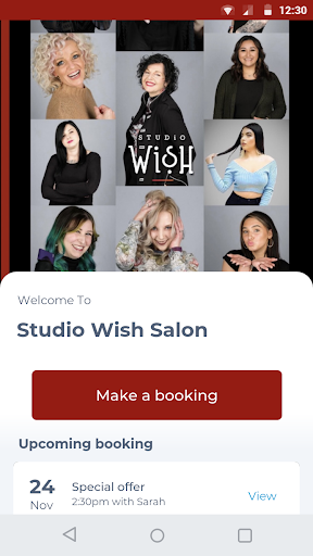 Android application Studio Wish Salon screenshort