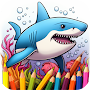 Shark Coloring Book Game