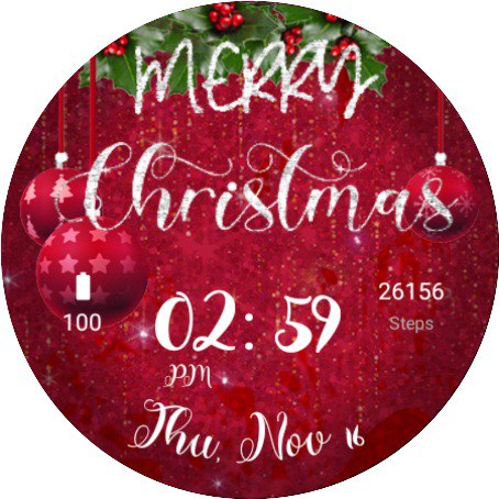 Merry Christmas Watch face Screenshot