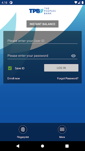 The Peoples Bank On The Go Screen 2