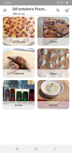 Android application DiFontaine's Pizzeria screenshort