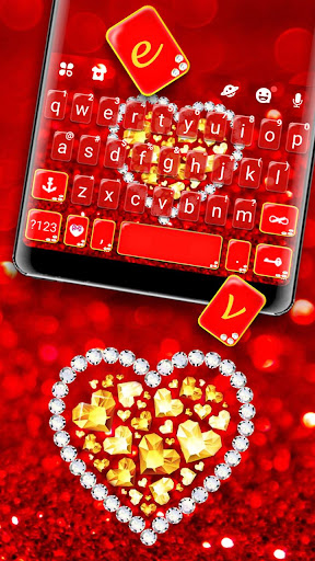 Luxury Diamond Heart Keyboard Screen 2