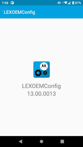 Android application LEX OEMConfig screenshort