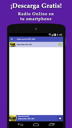 Sabrosita 590 AM - Radio Onlin Screen 2