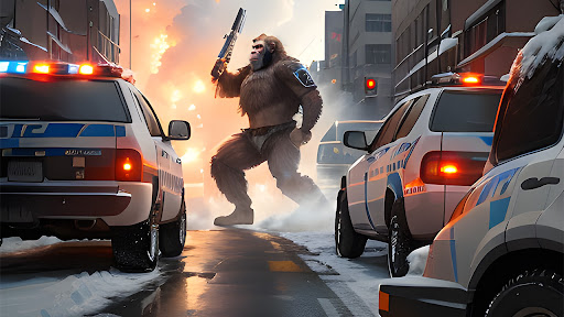 Angry Gorilla Apes City Games Screen 2