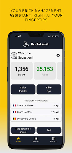 Android application BrickAssist screenshort