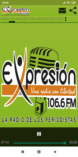 Radio Expresión Screen 2