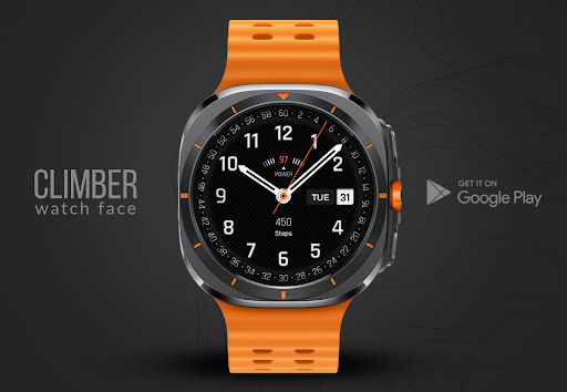 Android application Climber Watch Face, WearOS screenshort