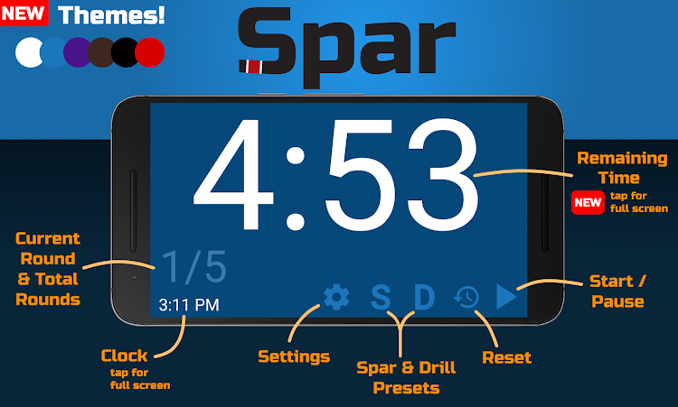 Spar - BJJ Timer - 3.4 - (Android)