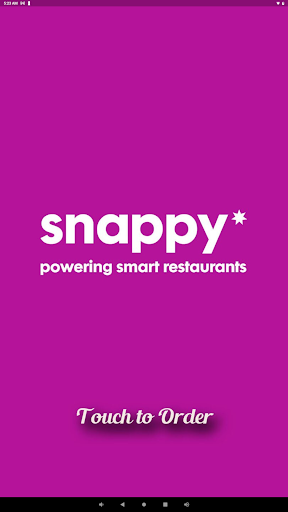 Android application Snappy POS Kiosk screenshort