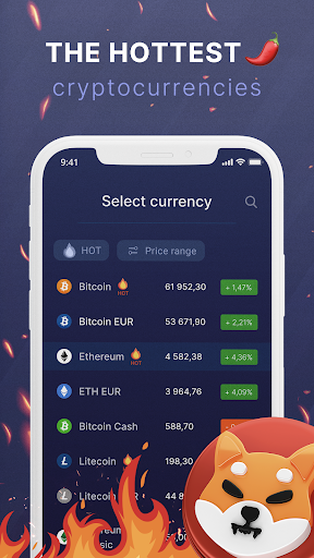 Bitcoin Trading Investment App Screen 2
