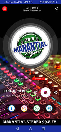 Manantial Stereo 99.5 Fm Screen 3
