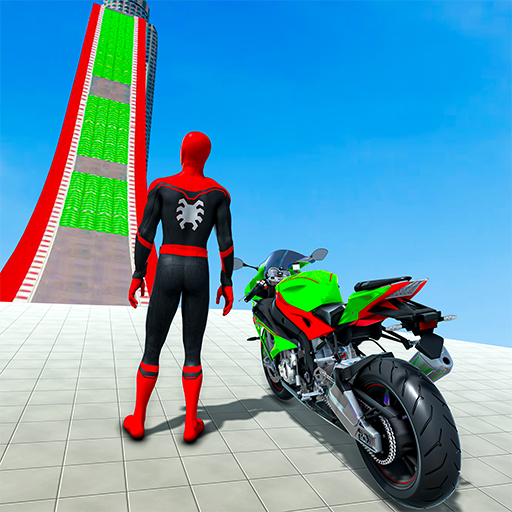 सुपर हीरो बाइक रेस मेगा स्टंट विंडोज़ पर डाउनलोड करें