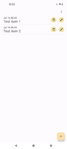 Android application Notification Journal screenshort