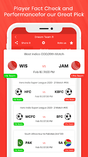 MyTeam11- My11Circle Team Info