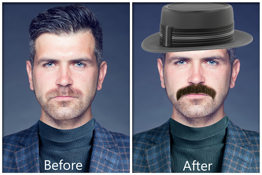 Man Hat  Mustache PhotoEditor