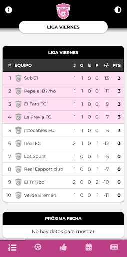 Android application A puro Gol screenshort